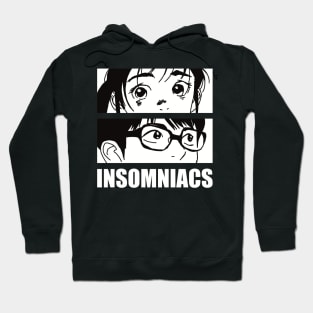 Aesthetic Isaki x Ganta from Insomniacs After School or Kimi wa Houkago Insomnia Anime and Manga Characters Hoodie